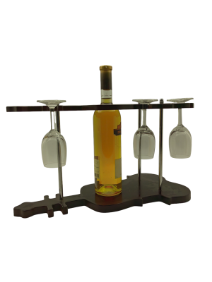 Поставка за бутилки и чаши - минибар Цигулка