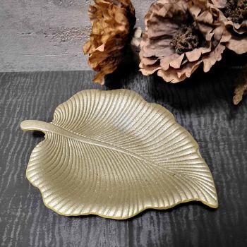 Декоративно  плато брукатено  листо 