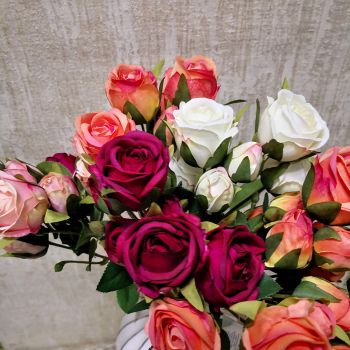 СТРЪК НЕЖНИ РОЗИ В  4 ЦВЯТА