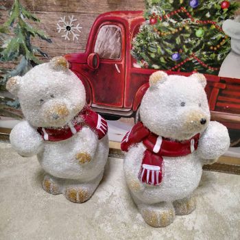 КОЛЕДНА ФИГУРКА МЕЧЕ - ИГРА В СНЕГА