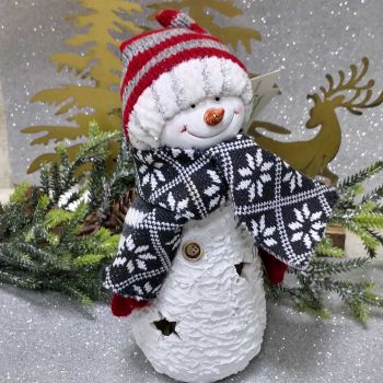 КОЛЕДНА ФИГУРА СНЕЖЕН ЧОВЕК - ТОПЛИ ДНИ СЪС ШАЛ