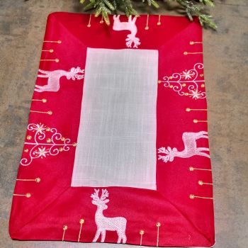 КОЛЕДНО КАРЕ / ПОДЛОЖКА ЗА ХРАНЕНЕ  30см * 45см - ЕЛЕНИ И ЕЛХИ