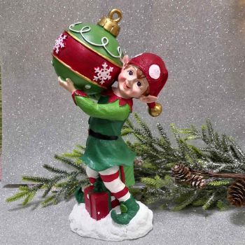 КОЛЕДНА ФИГУРА ЕЛФ С ТОПКA - ПАЛАВ ПРИЯТЕЛ