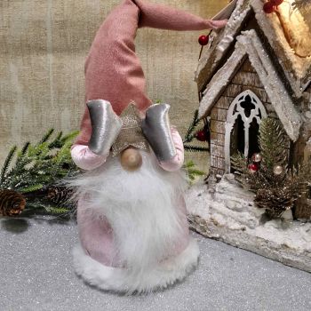 ДЕКОРАТИВНА ТЕКСТИЛНА ФИГУРА ЕЛФ - РОЗОВА ИДИЛИЯ