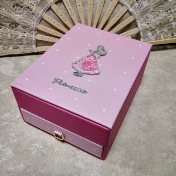 КУТИЯ ЗА БИЖУТА С НАСТОЛНО ОГЛЕДАЛО - САМО ЗА ПРИНЦЕСИ