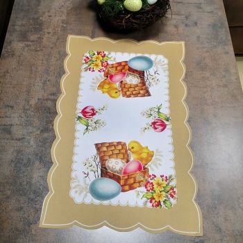 ВЕЛИКДЕНСКО КАРЕ  / ПОДЛОЖКА ЗА ХРАНЕНЕ / С КРАСИВА ЩАМПА 28см*43см - ВЕЛИКДЕНСКА ИЗНЕНАДА