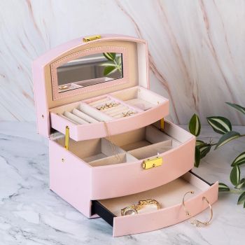 КУТИЯ ЗА БИЖУТА С МЕХАНИЗЪМ - БЛЯСЪК И ЦВЯТ