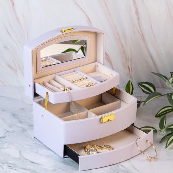 КУТИЯ ЗА БИЖУТА С МЕХАНИЗЪМ - БЛЯСЪК И ЦВЯТ