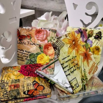 ДАМСКО ОГЛЕДАЛЦЕ - ЦВЕТНА ГРАДИНА С БРУКАТ