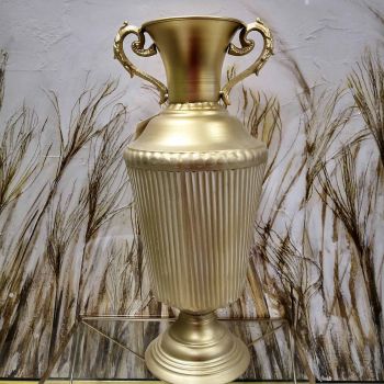 МЕТАЛНА ВАЗА - АНТИЧНО ЗЛАТО