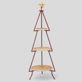 ЕТАЖЕРКА ЧЕРВЕНА ЕЛХА / ТРИ НИВА /