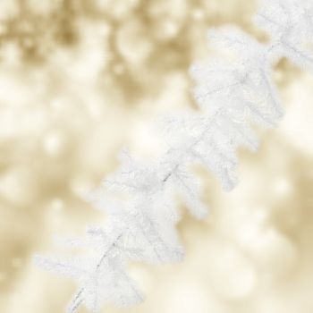 Коледен бял гирлянд 270 см