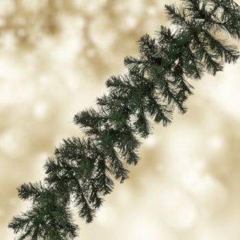 Коледен зелен гирлянд 270 см с 160 клончета по 12 см