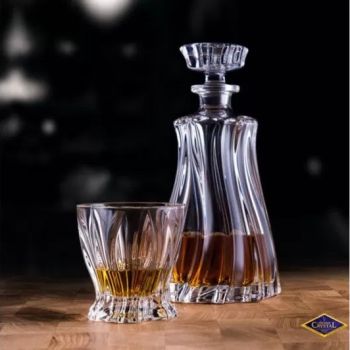 Комплект гарафа и 6 чаши за уиски Плантика