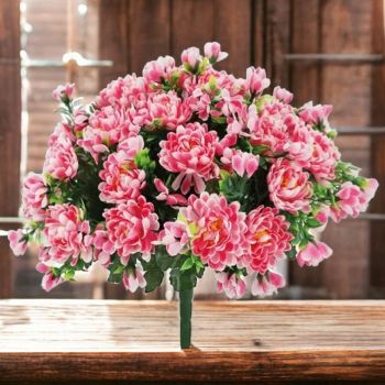 БУКЕТ РОЗОВИ КИЧЕСТИ ХРИЗАНТЕМИ