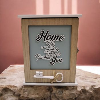 КУТИЯ ЗА КЛЮЧОВЕ С КРАСИВО ПОСЛАНИЕ - КЛЮЧ ЗА ДОМА