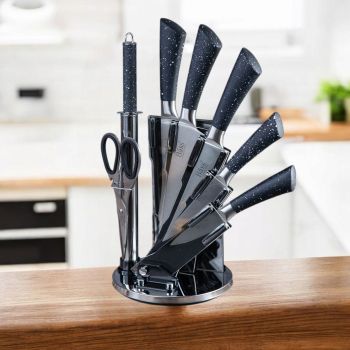 КОМПЛЕКТ КУХНЕНСКИ НОЖОВЕ НА СТОЙКА - ПРЕЦИЗНОСТ И БЪРЗИНА