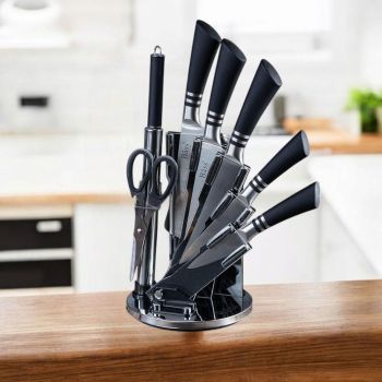 КОМПЛЕКТ КУХНЕНСКИ НОЖОВЕ НА СТОЙКА - ПРЕЦИЗНОСТ И БЪРЗИНА