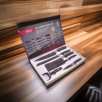 КОМПЛЕКТ КУХНЕНСКИ НОЖОВЕ В КУТИЯ - ПРЕЦИЗНОСТ И БЪРЗИНА