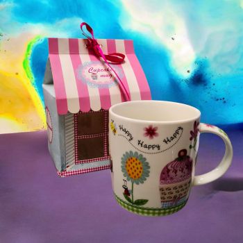 ЧАША В ПОДАРЪЧНА КУТИЯ - ЩАСТЛИВИЯТ МЪФИН
