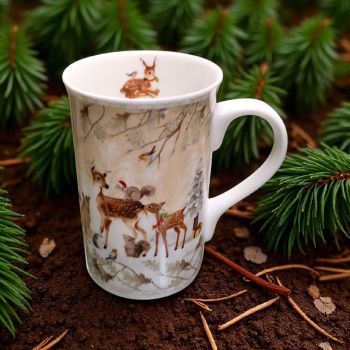 КОЛЕДНА ЧАША  В ПОДАРЪЧНА КУТИЯ 300мл - ГОРСКА СРЕЩА НА КОЛЕДА