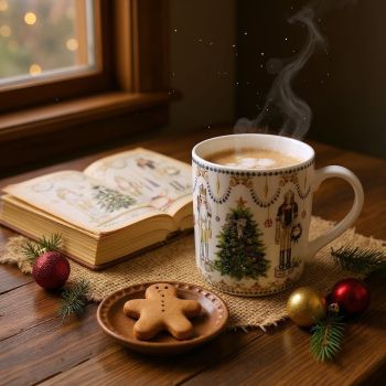 ПОРЦЕЛАНОВА ЧАША 220мл В ПОДАРЪЧНА КУТИЯ ЛЕШНИКОТРОШАЧКАТА - СЪН ИЛИ РЕАЛНОСТ