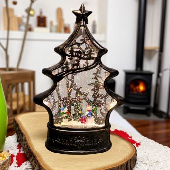 СВЕТЕЩ КОЛЕДЕН ФЕНЕР  ЕЛХА - СНЕЖНА ФЪРТУНА В ГОРАТА