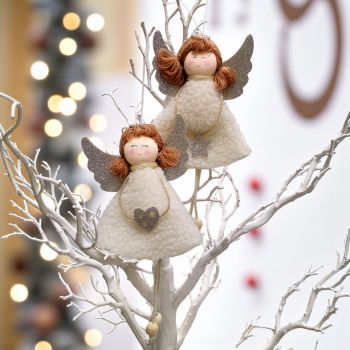 ВИСЯЩА КОЛЕДНА ДЕКОРАЦИЯ АНГЕЛ -
