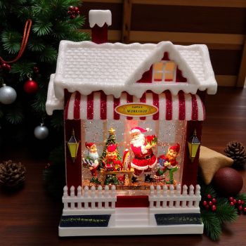 КОЛЕДНА МУЗИКАЛНА И СВЕТЕЩА ДЕКОРАЦИЯ КОЛЕДЕН МАГАЗИН - УСМИХНАТИ ДЖУДЖЕТА