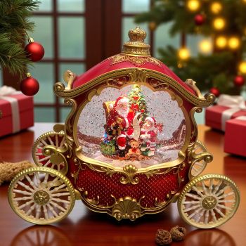 КОЛЕДНА КАЛЯСКА С МУЗИКА И СВЕТЛИНА - КОЛЕДНА ИЗНЕНАДА