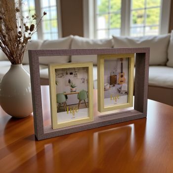 РАМКА ЗА 2 броя СНИМКИ / КОЛАЖ / -  СПОМЕНИ И УСМИВКИ 