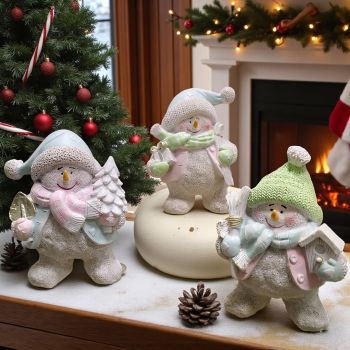 КОЛЕДНА ФИГУРКА СНЕЖКО / различни видове / - СНЕЖНИ ЛУДОРИИ