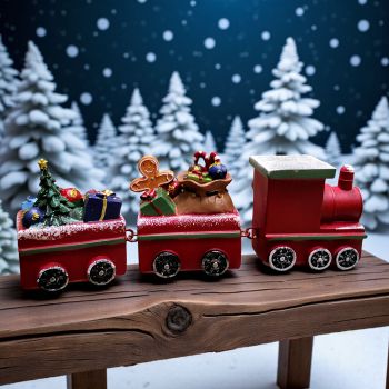 КОЛЕДНА ДЕКОРАЦИЯ ВЛАКЧЕ - ВЪЛШЕБНИ ПЪТЕШЕСТВИЯ