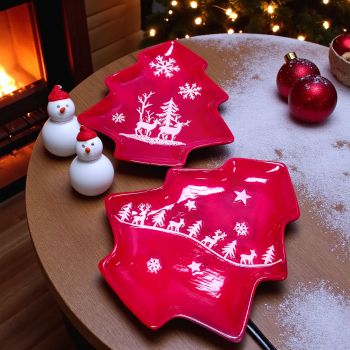 КОМПЛЕКТ ОТ 2 броя ПЛАТА ЕЛХИ - КОЛЕДНИ ВЪЛШЕБСТВА