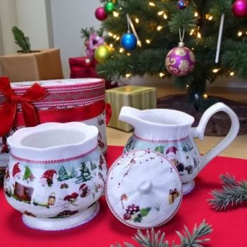 КОЛЕДЕН КОМПЛЕКТ / каничка и захарничка / - ПОМОЩНИЦИТЕ НА ДЯДО КОЛЕДА