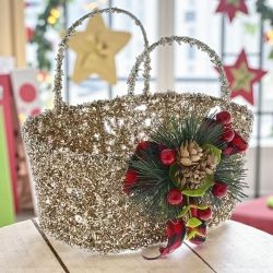 ПРАЗНИЧНА КОШНИЦА - ЗЛАТИСТИ ОТБЛЯСЪЦИ