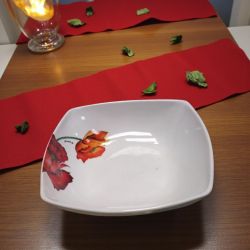 ПОРЦЕЛАНОВА КУПА ЗА САЛАТА - МАКОВЕ В ПОЛЕТО