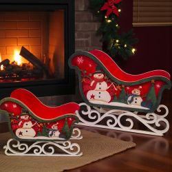 КОМПЛЕКТ 2 БРОЯ ДЕКОРАТИВНИ КОЛЕДНИ ШЕЙНИ - ИЗНЕНАДА ОТ ДЯДО