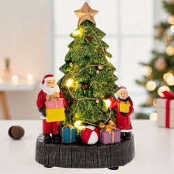 СВЕТЕЩА ЕЛХА С ДЯДО И БАБА КОЛЕДА