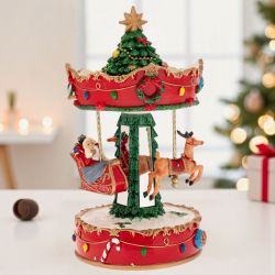 ЛУКСОЗНА КОЛЕДНА ВЪРТЕЛЕЖКА С МУЗИКА - КАРУСЕЛ ПОД КОЛЕДНОТО НЕБЕ
