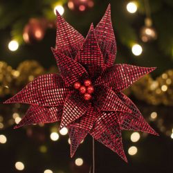 ЛУКСОЗЕН СТРЪК  КОЛЕДНА ЗВЕЗДА - ПРАЗНИЧНИ  ЦВЕТЯ