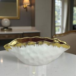 РАКОВИНА КУПА - КЛАСИКА В БЯЛО И ЗЛАТНО