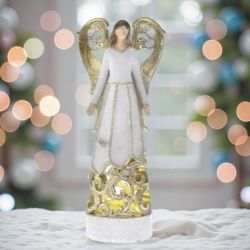 СВЕТЕЩ АНГЕЛ С ЛЕД-СВЕТЛИНИ