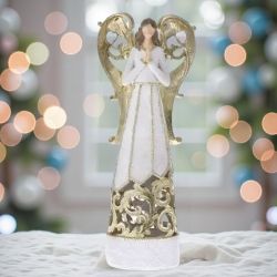 СВЕТЕЩ АНГЕЛ С ЛЕД-СВЕТЛИНИ