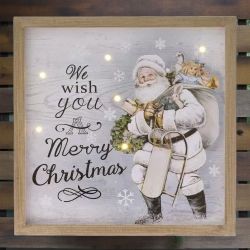 КОЛЕДНА КАРТИНА / ПАНО С ЛЕД-СВЕТЛИНКИ - КРАСОТАТА НА ДЪРВОТО