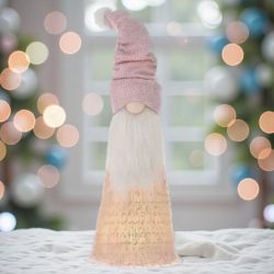 СВЕТЕЩА КОЛЕДНА ФИГУРА - РОЗОВ ЕЛФ