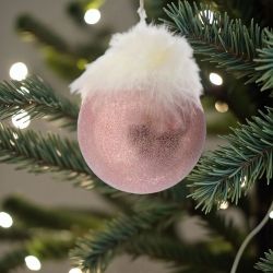 ДЕКОРАЦИЯ ЗА ЕЛХА ТОПКА С ПУХ - ПЕРА ОТ НЕЖНОСТ