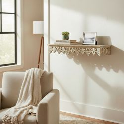 СТИЛНА ЕТАЖЕРКА ЗА СТЕНА 76см - ДАНТЕЛЕНА ПРЕЛЕСТ