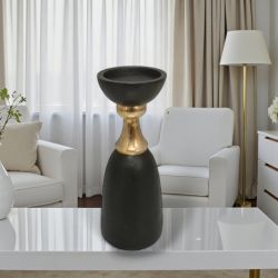 Свещник в черно и златисто