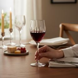 КРИСТАЛНИ ЧАШИ ЗА ВИНО 6 броя 450 мл - КРИСТАЛНИ РЕЛЕФИ 